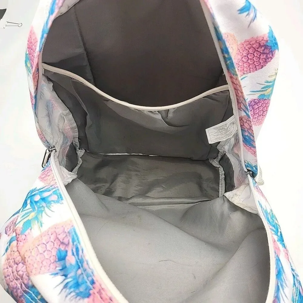 Jansport Trans Backpack Bag Tote Pink Pineapple School 18